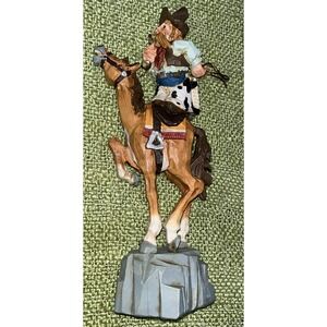 David Frykman  statue "The Cowboy "rodeo,‎ horse  11 " , south western decor